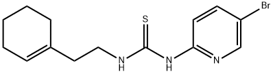 Thiourea, N-(5-bromo-2-pyridinyl)-N'-[2-(1-cyclohexen-1-yl)ethyl]- Structure