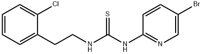 Thiourea, N-(5-bromo-2-pyridinyl)-N'-[2-(2-chlorophenyl)ethyl]- Structure