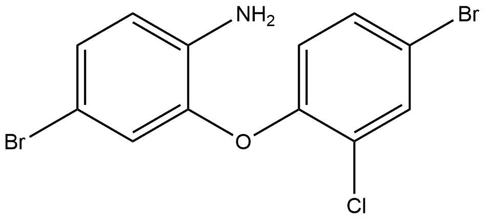 4-Bromo-2-(4-bromo-2-chlorophenoxy)benzenamine Structure