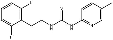 Thiourea, N-[2-(2,6-difluorophenyl)ethyl]-N'-(5-methyl-2-pyridinyl)- Structure