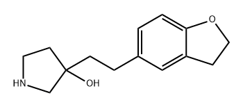 3-Pyrrolidinol, 3-[2-(2,3-dihydro-5-benzofuranyl)ethyl]- Structure