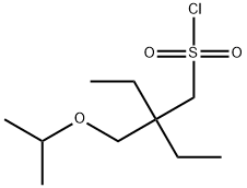 1-Butanesulfonyl chloride, 2-ethyl-2-[(1-methylethoxy)methyl]- 구조식 이미지