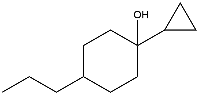 1-Cyclopropyl-4-propylcyclohexanol Structure