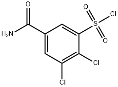 5-Carbamoyl-2,3-dichlorobenzene-1-sulfonyl chloride Structure