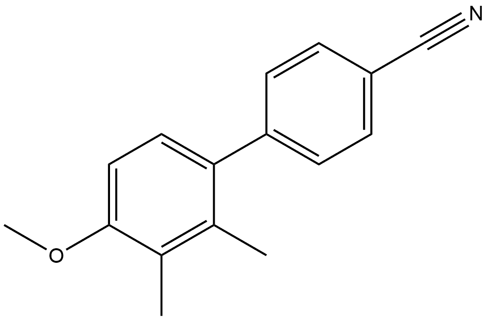 4'-Methoxy-2',3'-dimethyl[1,1'-biphenyl]-4-carbonitrile Structure