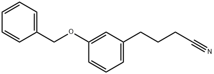 4-[3-(benzyloxy)phenyl]butanenitrile Structure