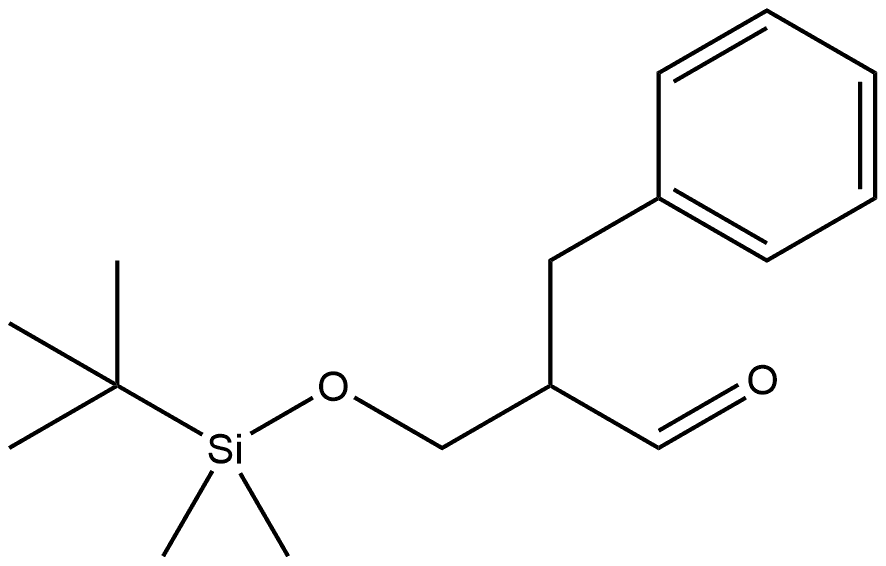 Benzenepropanal, α-[[[(1,1-dimethylethyl)dimethylsilyl]oxy]methyl]- Structure