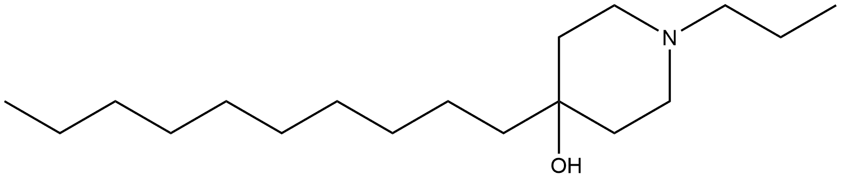 4-Decyl-1-propyl-4-piperidinol Structure