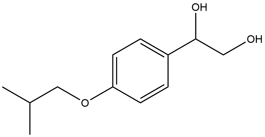 1-[4-(2-Methylpropoxy)phenyl]-1,2-ethanediol Structure