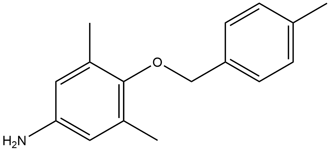 3,5-Dimethyl-4-[(4-methylphenyl)methoxy]benzenamine Structure