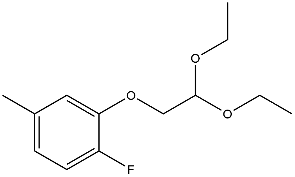 2-(2,2-Diethoxyethoxy)-1-fluoro-4-methylbenzene Structure