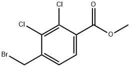 Benzoic acid, 4-(bromomethyl)-2,3-dichloro-, methyl ester 구조식 이미지