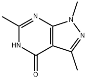 1,3,6-Trimethyl-1H-pyrazolo[3,4-d]pyrimidin-4-ol Structure