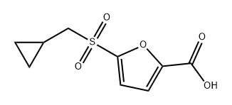 2-Furancarboxylic acid, 5-[(cyclopropylmethyl)sulfonyl]- Structure