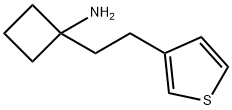 Cyclobutanamine, 1-[2-(3-thienyl)ethyl]- Structure