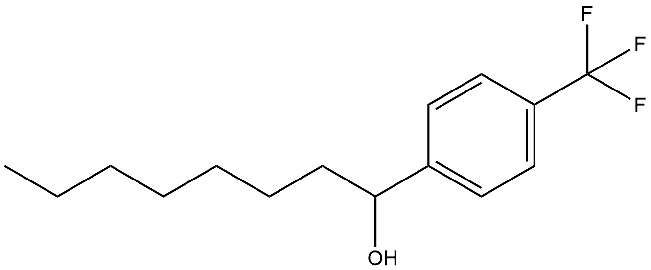 α-Heptyl-4-(trifluoromethyl)benzenemethanol Structure