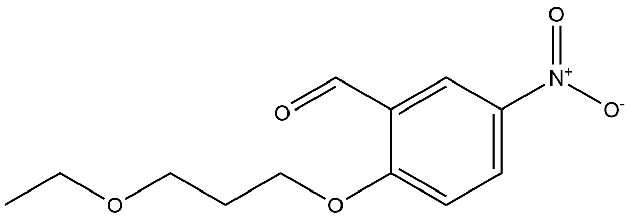 2-(3-ethoxypropoxy)-5-nitrobenzaldehyde Structure