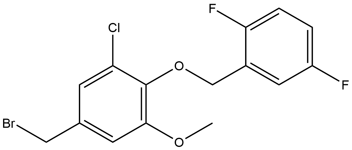 5-(Bromomethyl)-1-chloro-2-[(2,5-difluorophenyl)methoxy]-3-methoxybenzene Structure