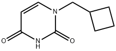 2,4(1H,3H)-Pyrimidinedione, 1-(cyclobutylmethyl)- Structure