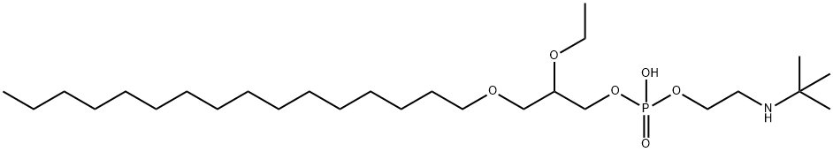 Rac-1-o-hexadecyl-2-o-ethylglycero-3-phospho-N-tert-butylethanolamine Structure