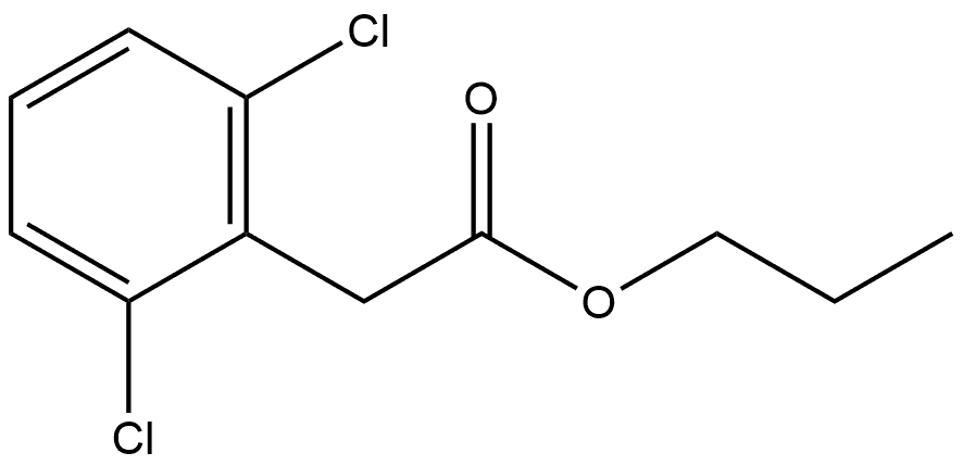 Propyl 2,6-dichlorobenzeneacetate Structure