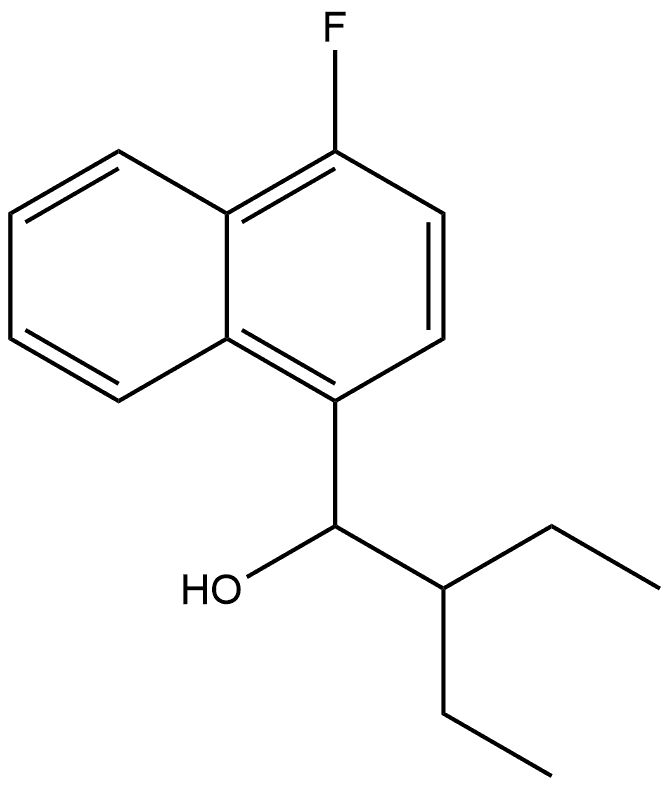 α-(1-Ethylpropyl)-4-fluoro-1-naphthalenemethanol Structure