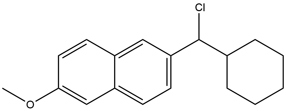 2-(Chlorocyclohexylmethyl)-6-methoxynaphthalene Structure