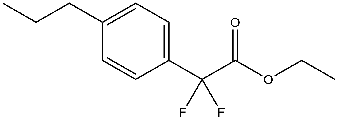 Ethyl α,α-difluoro-4-propylbenzeneacetate Structure