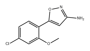 3-Isoxazolamine, 5-(4-chloro-2-methoxyphenyl)- Structure