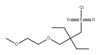 1-Butanesulfonyl chloride, 2-ethyl-2-[(2-methoxyethoxy)methyl]- 구조식 이미지