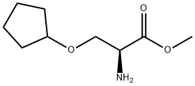 L-Serine, O-cyclopentyl-, methyl ester Structure