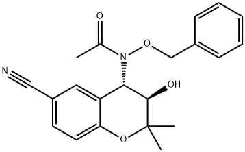 N-[(3R,4S)-6-cyano-3-hydroxy-2,2-dimethyl-3,4-dihydrochromen-4-yl]-N-phenylmethoxyacetamide Structure