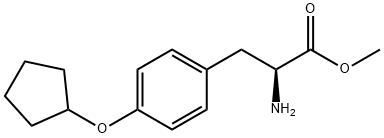 Methyl 2-amino-3-(4-cyclopentyloxyphenyl)propanoate Structure