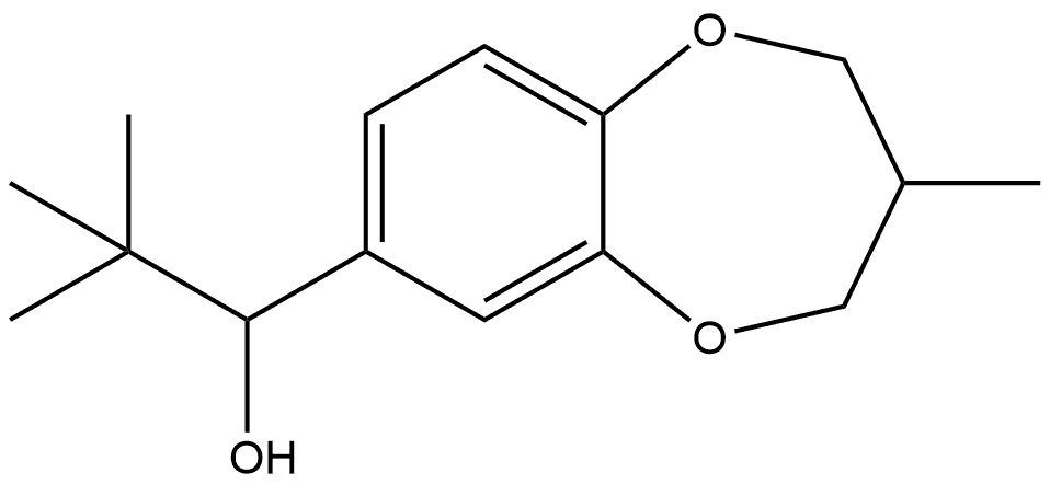 α-(1,1-Dimethylethyl)-3,4-dihydro-3-methyl-2H-1,5-benzodioxepin-7-methanol Structure