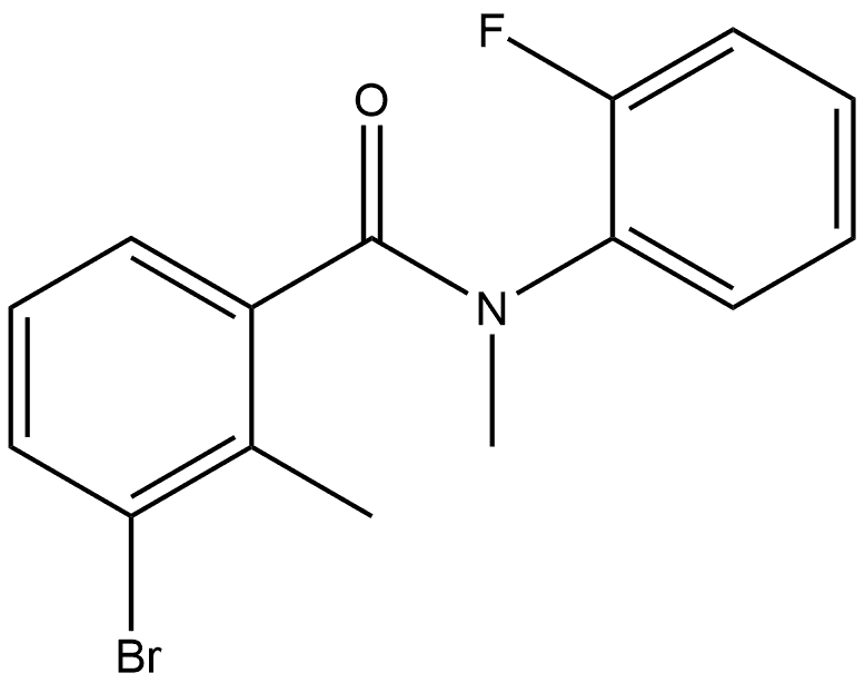 3-Bromo-N-(2-fluorophenyl)-N,2-dimethylbenzamide Structure