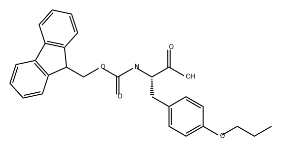 L-Tyrosine, N-[(9H-fluoren-9-ylmethoxy)carbonyl]-O-propyl- 구조식 이미지