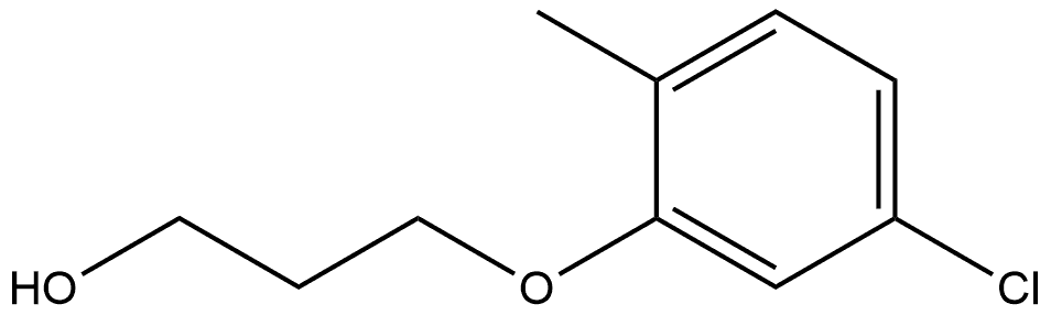 3-(5-Chloro-2-methylphenoxy)-1-propanol Structure