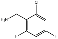 Benzenemethanamine, 2-chloro-4,6-difluoro- Structure