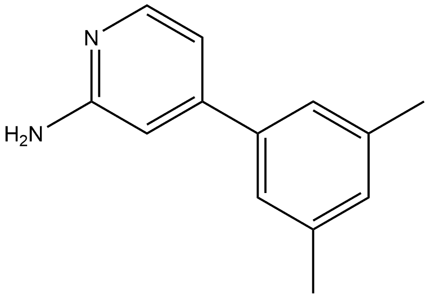 4-(3,5-Dimethylphenyl)-2-pyridinamine Structure