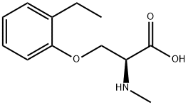 O-(2-ethylphenyl)-N-methyl-L-serine 구조식 이미지