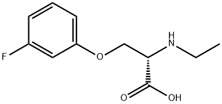 N-ethyl-O-(3-fluorophenyl)-L-serine Structure