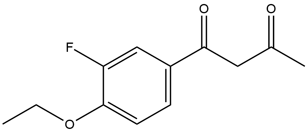 1-(4-Ethoxy-3-fluorophenyl)-1,3-butanedione Structure