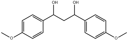 1,3-Propanediol, 1,3-bis(4-methoxyphenyl)- Structure