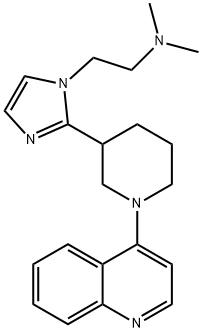 dimethyl(2-{2-[1-(quinolin-4-yl)piperidin-3-yl]-1H-i
midazol-1-yl}ethyl)amine Structure