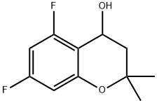 5,7-difluoro-2,2-dimethyl-3,4-dihydro-2H-1-benzop
yran-4-ol Structure