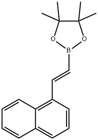 1,3,2-Dioxaborolane, 4,4,5,5-tetramethyl-2-[(1E)-2-(1-naphthalenyl)ethenyl]- 구조식 이미지