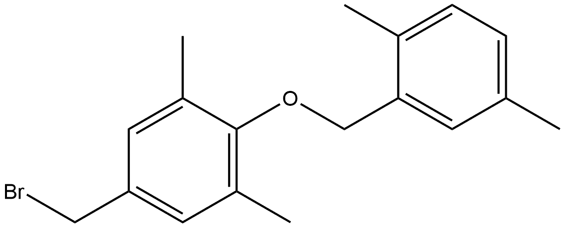 5-(Bromomethyl)-2-[(2,5-dimethylphenyl)methoxy]-1,3-dimethylbenzene Structure