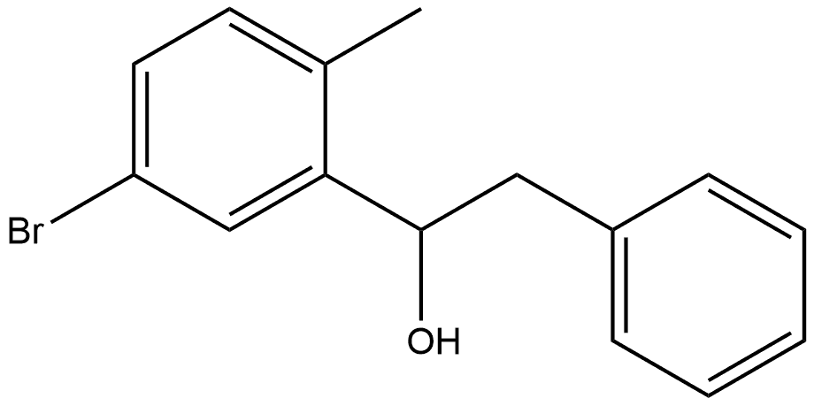 α-(5-Bromo-2-methylphenyl)benzeneethanol Structure