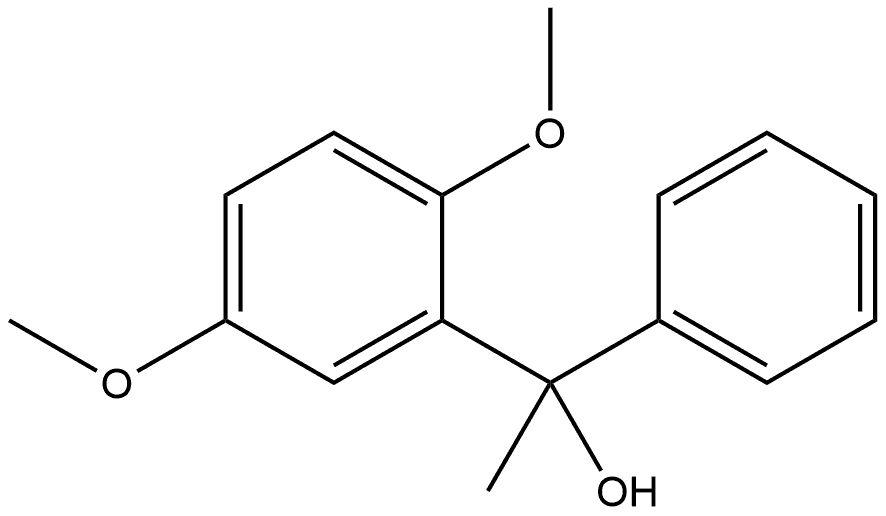 2,5-Dimethoxy-α-methyl-α-phenylbenzenemethanol Structure