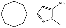 1H-Pyrazol-5-amine, 3-cyclooctyl-1-methyl- Structure